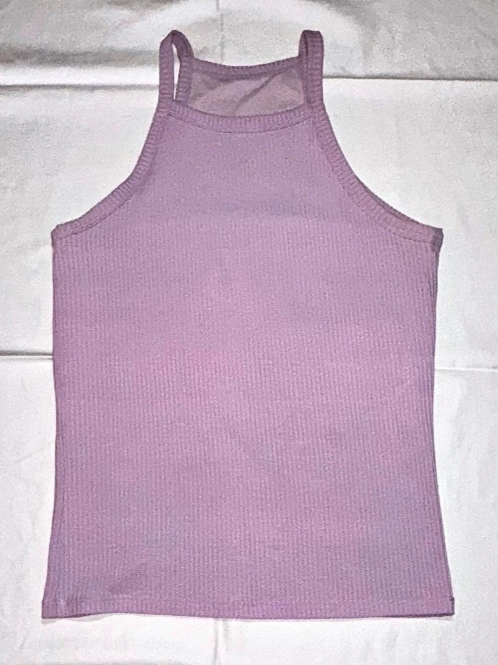 KLASSY NETWORK Ribbed High Neck Brami Purple Medium